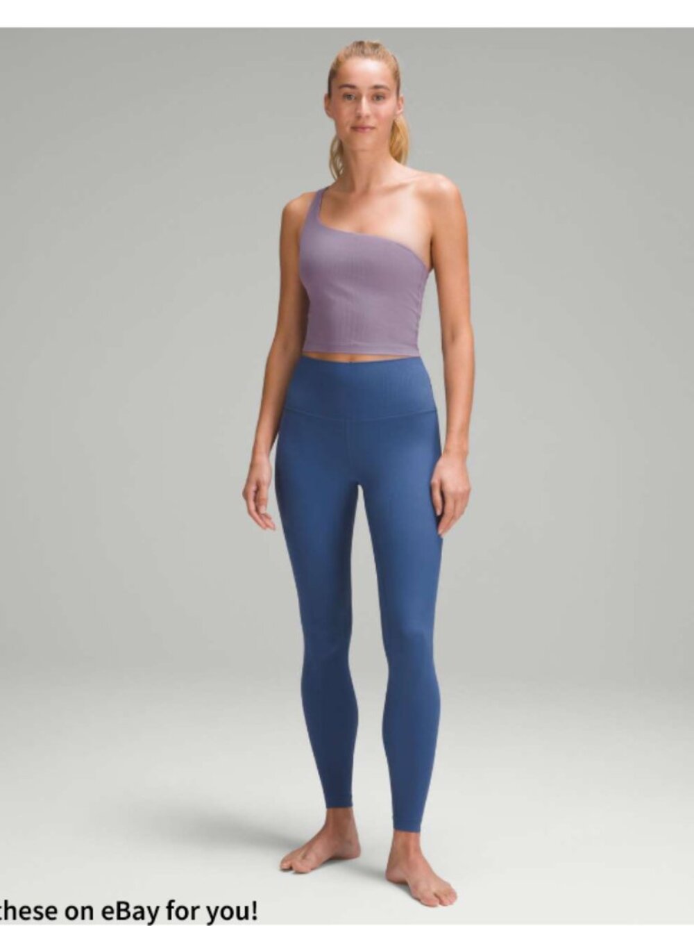 Lululemon Ribbed Nulu Asymmetrical Yoga Tank Top size 6 - Picture 4 of 7